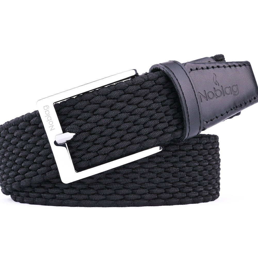 Noblag Woven Braided Leather Belts For Men
